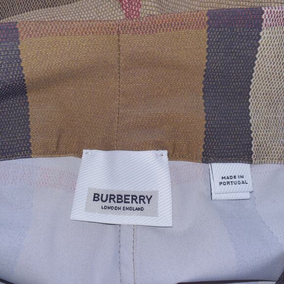 Burberry 'Madden' Brown Check Pattern Stretch Jersey Leggings Size XS - Picture 4 of 4
